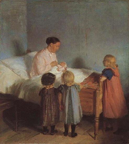 Anna Ancher Little Brother China oil painting art